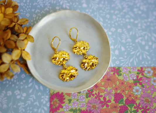 boucles d'oreilles marguerites