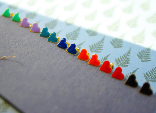 boucles d'oreilles coeurs