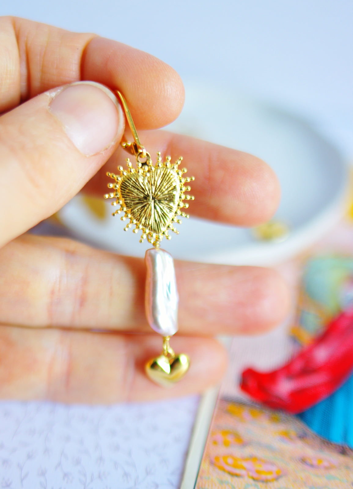boucles d'oreilles coeurs