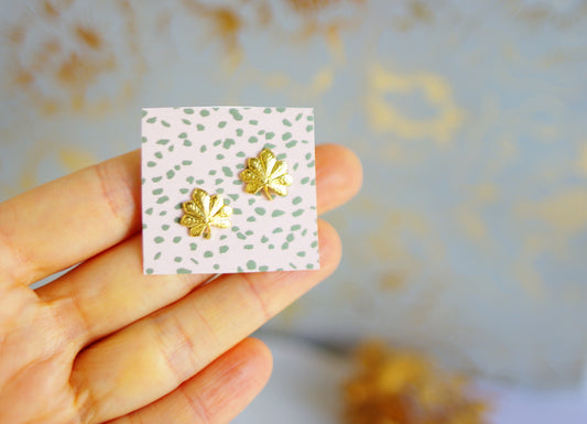 boucles d'oreilles feuilles