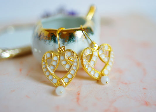 boucles d'oreilles coeur