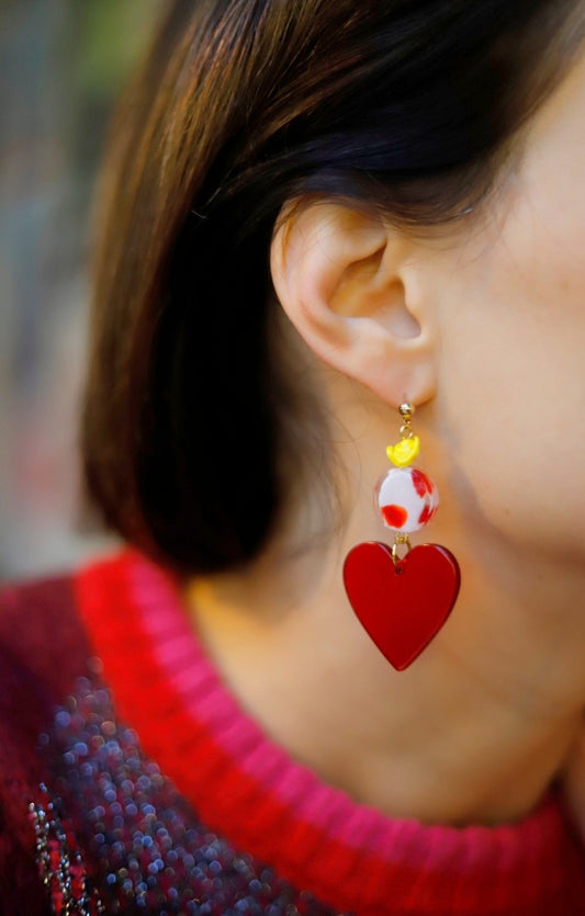 Boucles d’oreilles cœur