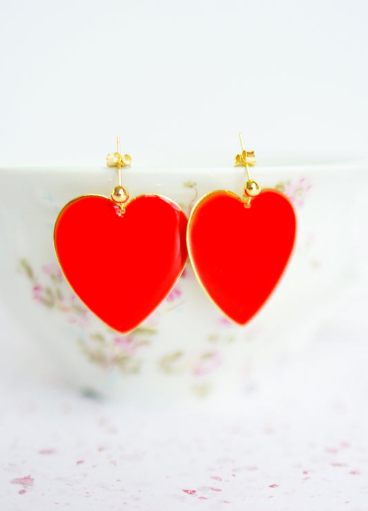 boucles d'oreilles coeurs