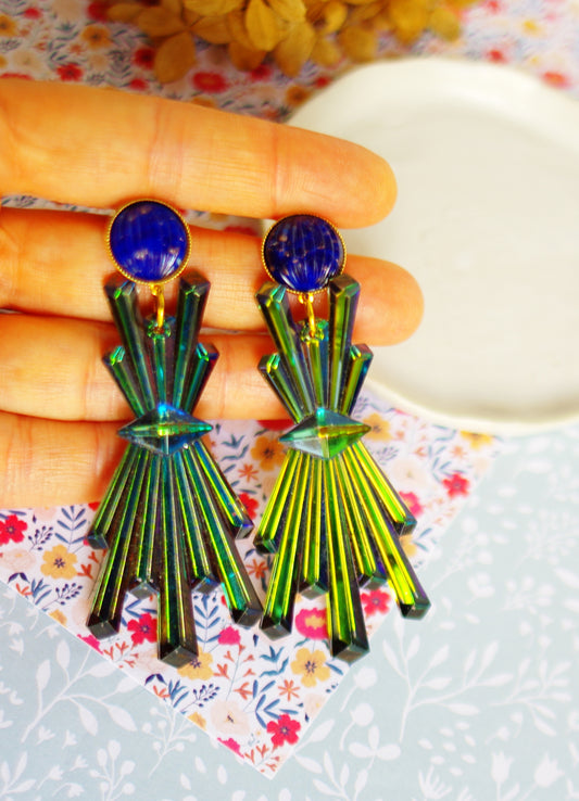 boucles d'oreilles comètes