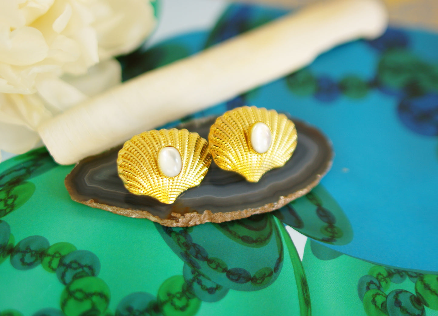 boucles d'oreilles coquillages