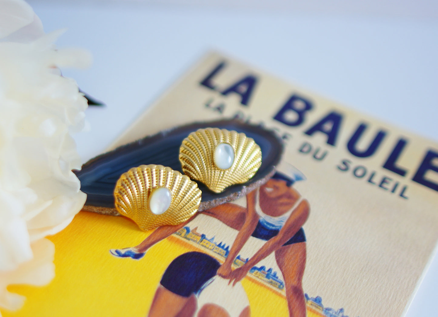 boucles d'oreilles coquillages