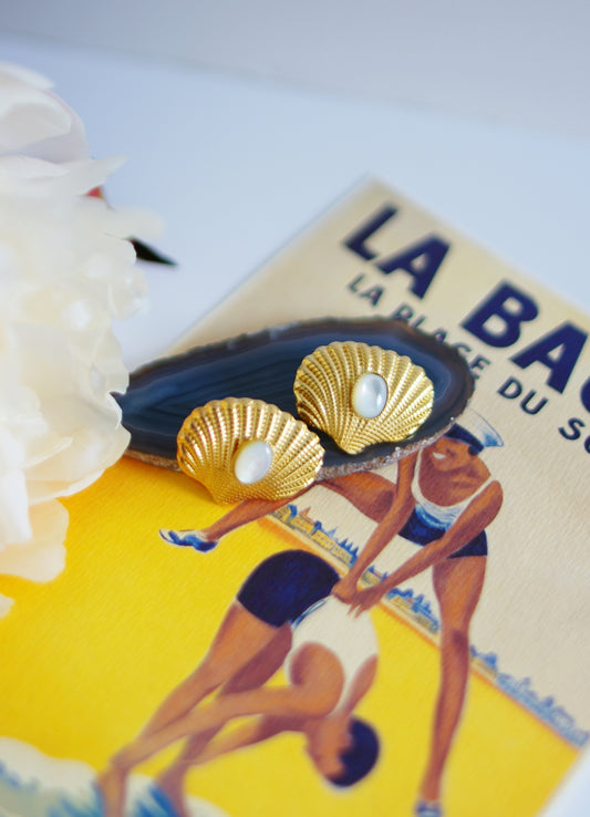boucles d'oreilles coquillages