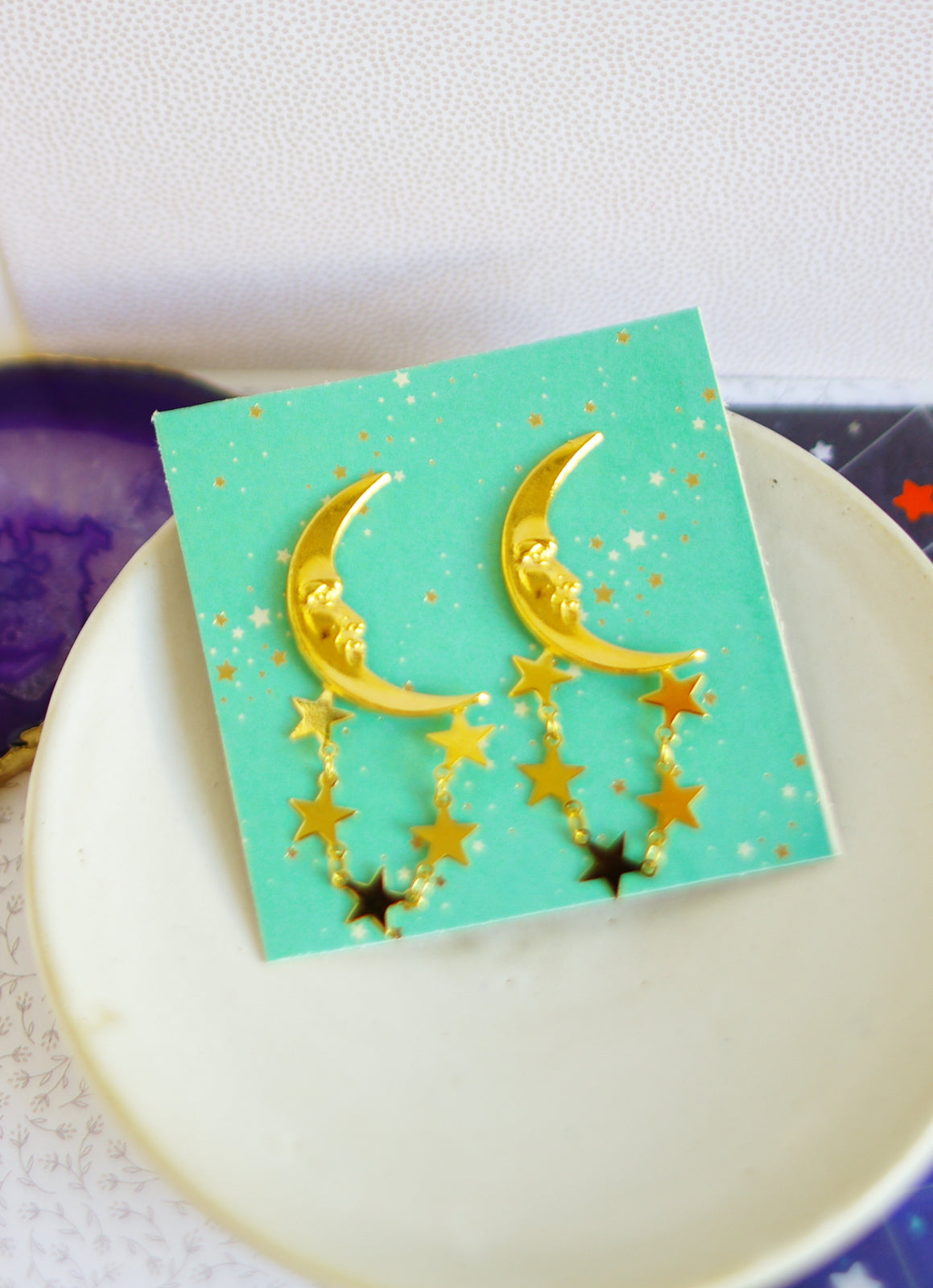 boucles d'oreilles lunes