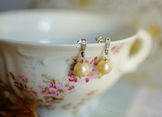 boucles d'oreilles perles