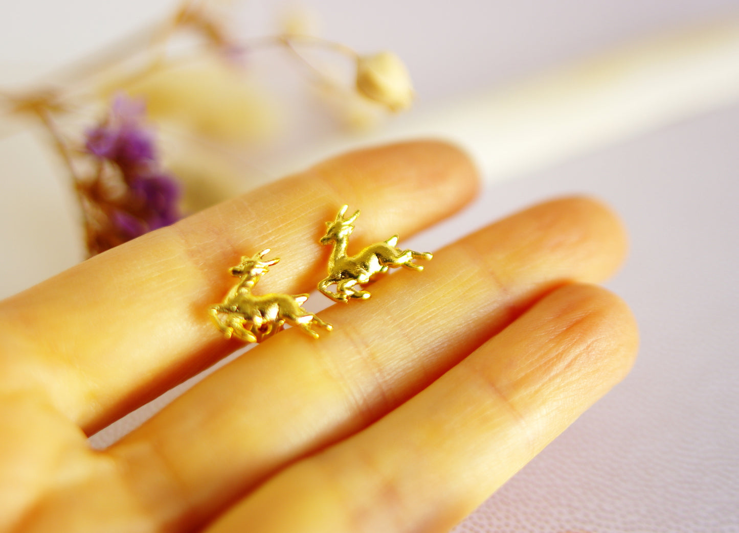 boucles d'oreilles cerfs