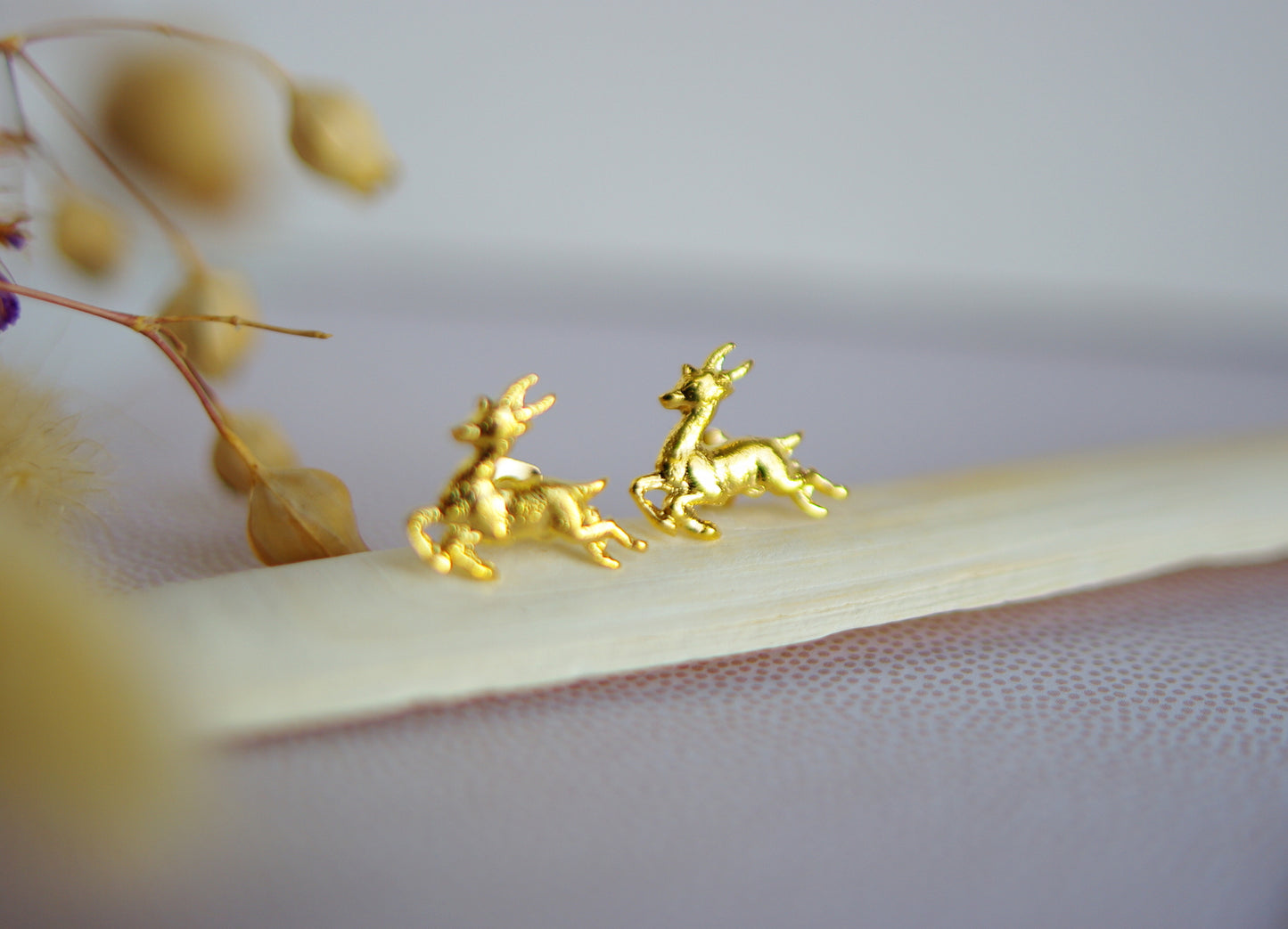boucles d'oreilles cerfs