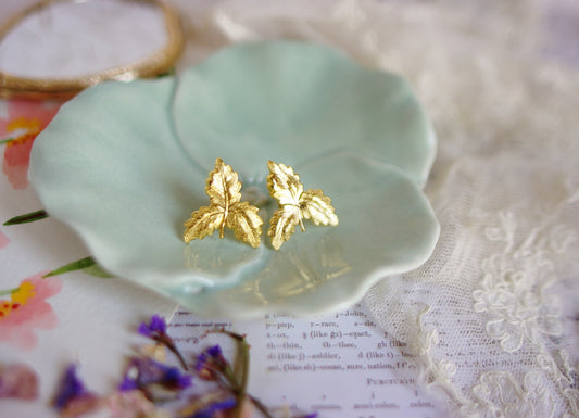 boucles d'oreilles feuilles