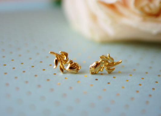 boucles d'oreilles tulipe