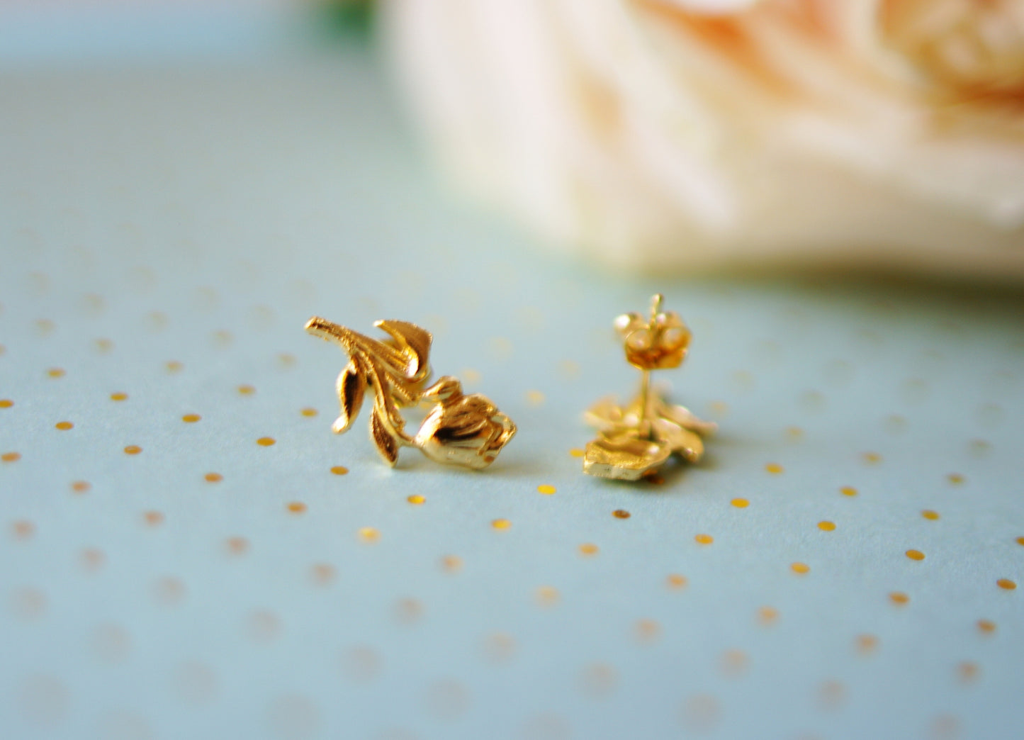boucles d'oreilles tulipe