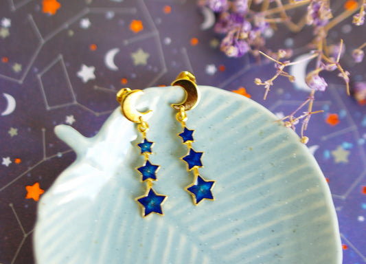 boucles d'oreilles étoiles