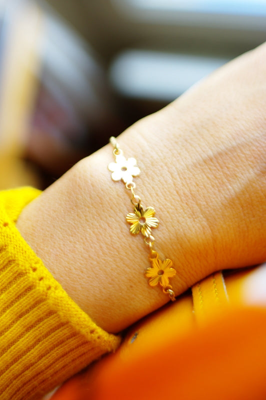 bracelet 3 fleurs