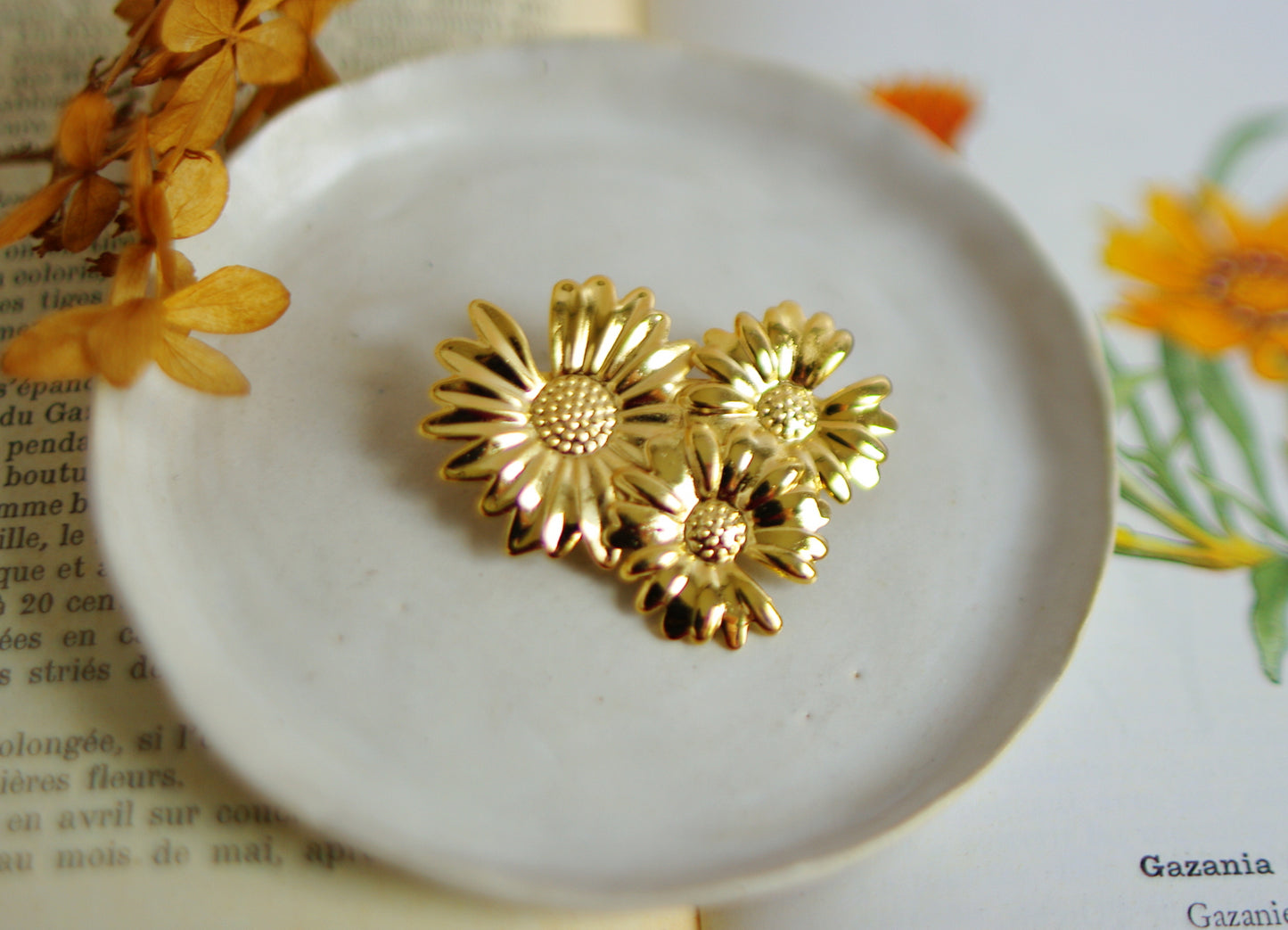 broche tournesols