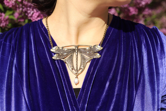 collier libellule art deco