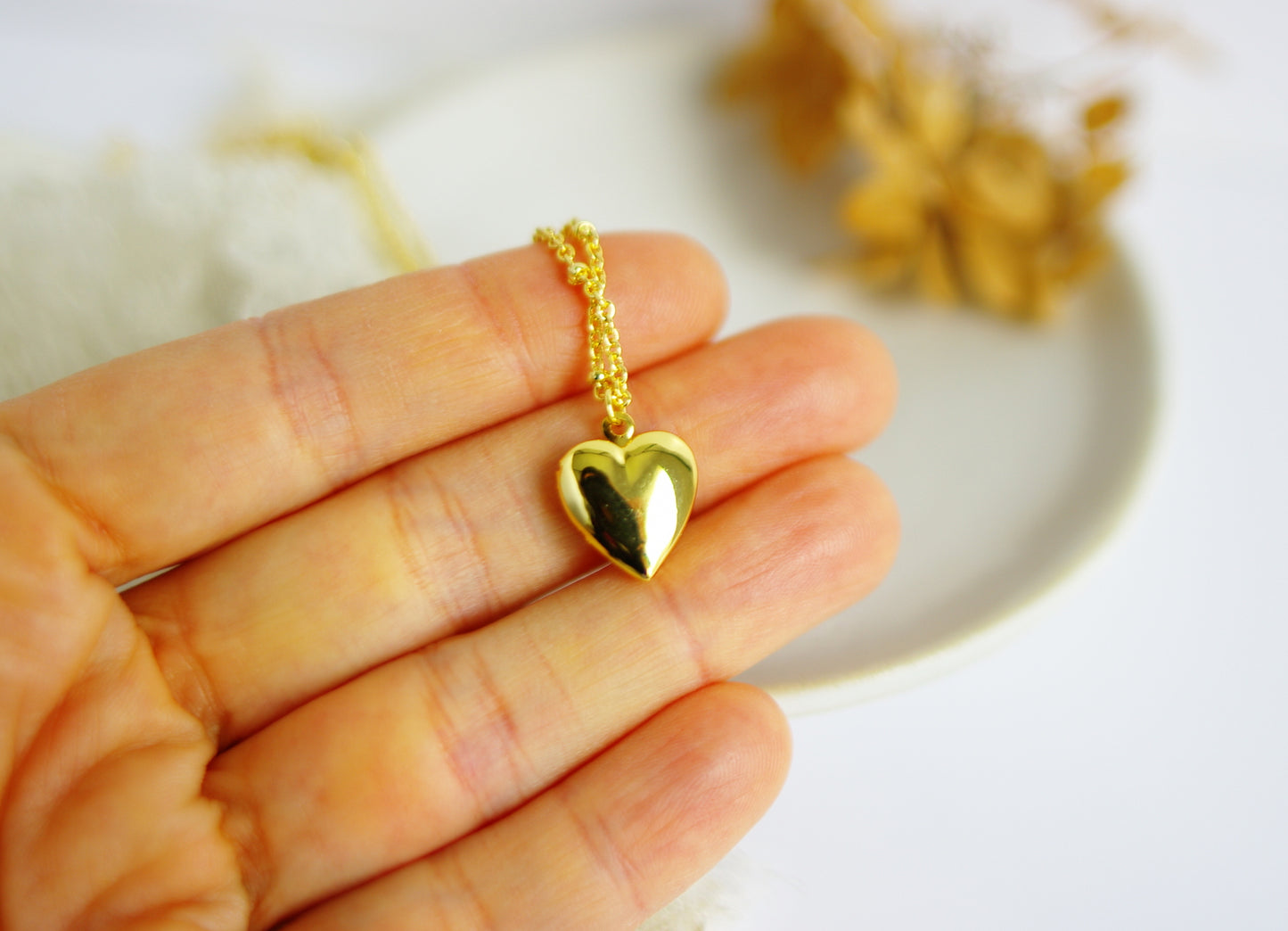 Pendentif locket cœur