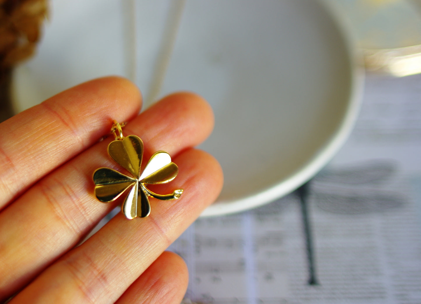 pendentif trèfle bis