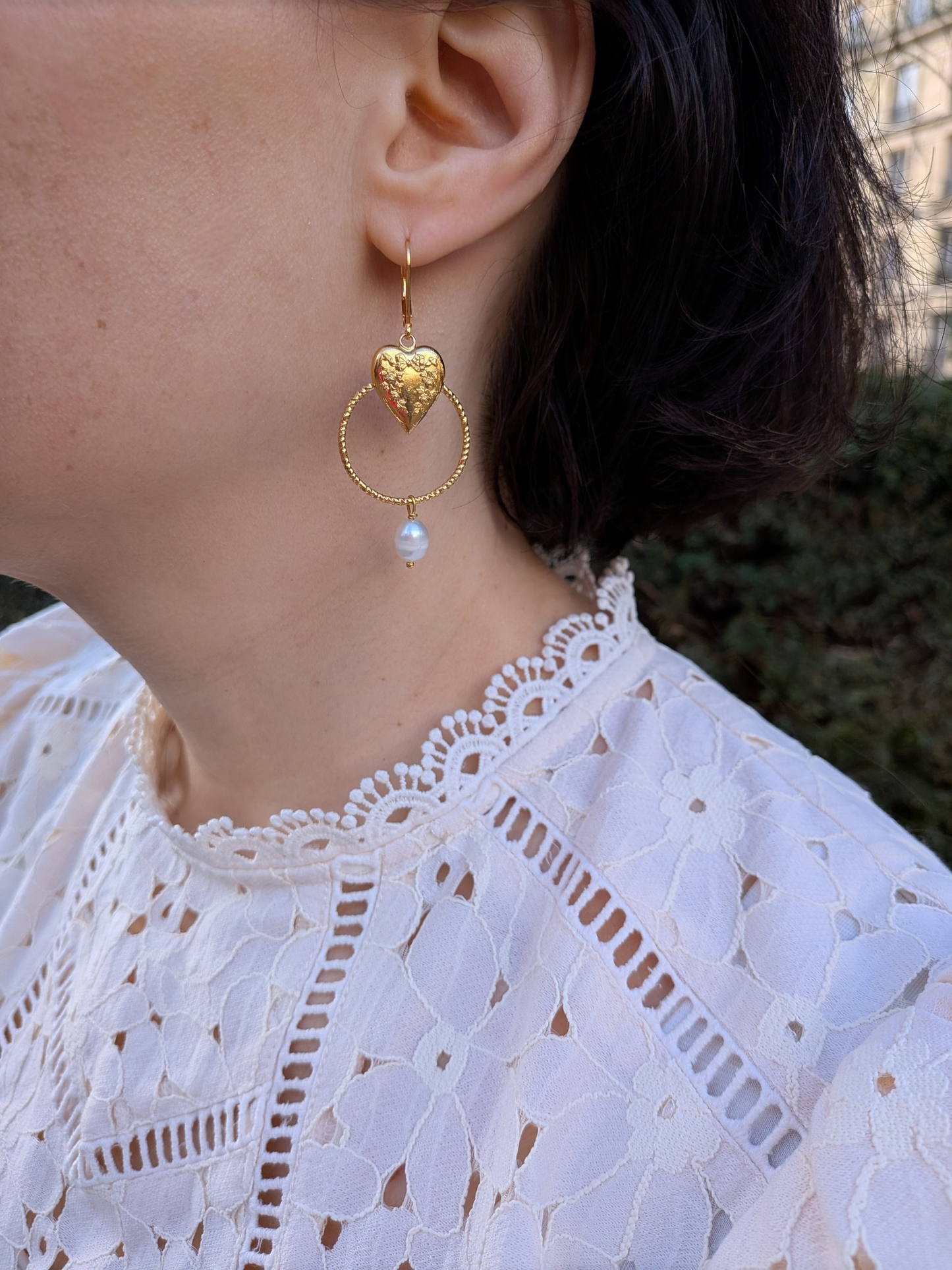boucles d'oreilles coeurs